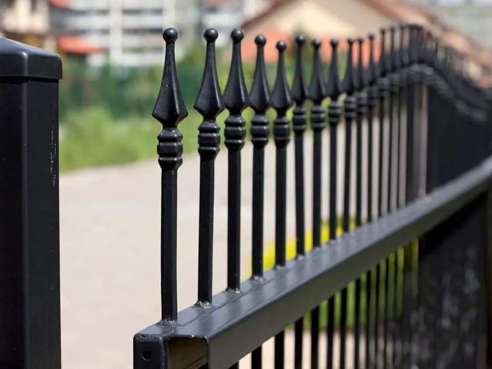 Decorative wrought iron fencing installation in Camden